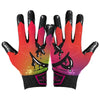 Cutters Sports Drip Face Rev Pro 5.0 Limited-Edition Football Receiver Gloves - Palm View of Both Gloves With Printed Design